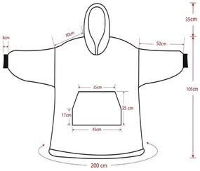 XPOSE® Mikinová deka s barančekom AVOKÁDO