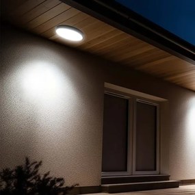 LED Kúpeľňové stropné svietidlo LED/24W/230V 4000K IP44 pr. 29,5 cm čierna