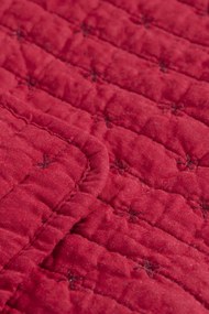 Ib Laursen Prešívaný prehoz Red Cross Stitches 130 × 180 cm