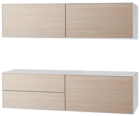 Nízka komoda v dekore duba v súprave 2 ks 180x46 cm Edge by Hammel - Hammel Furniture