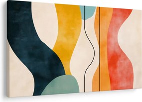 Obraz - Minimalistická farebná ilustrácia II. (90x60 cm)