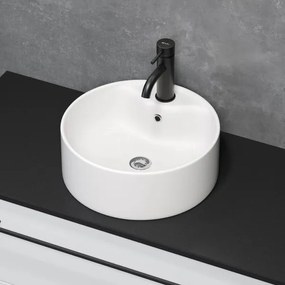 BATH DELUXE 06-038-09-11-00 - Umývadlo na dosku VIKEDAL Ø 38 cm keramika/biela