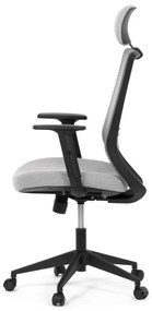 Kancelárska ergonomická stolička SENA — látka, čierna / šedá