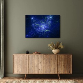 Obraz - modrá abstrakcia (90x60 cm)