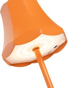 Sada 2 retro stolových lamp oranžových nabíjateľných IP44 - Granny