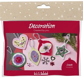 Kreatívna sada Vianočné ozdoby plstené