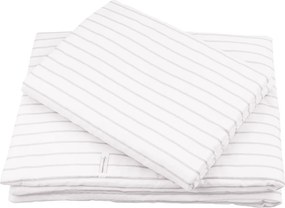 Obliečky s výplňou pre deti sivé pruhy 80x100 cm