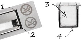 Závesný biokrb na stenu EOS MOKKA SO SKLOM 65x40x12