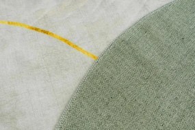 Protišmykový koberec NOVO sivý kruh