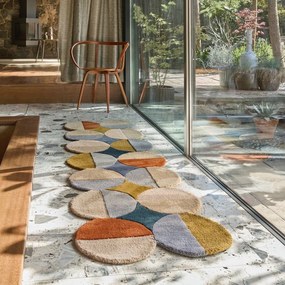 Ručne tkaný vlnený behúň 80x230 cm Mia Ellipse – Flair Rugs