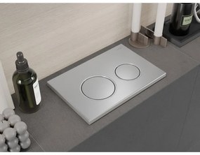 Mexen Fenix Air 07 XS, pneumatické dvojité tlačidlo na splachovanie, chróm matný, 6A0702
