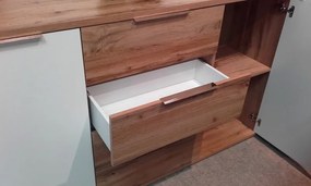 Komoda Capri, dub wotan/biela