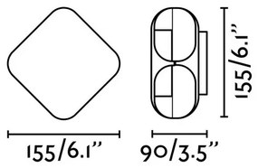 FARO 71212 - LED Vonkajšie nástenné svietidlo BU-OH LED/12W/230V IP65