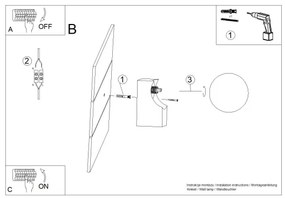 Sollux SL.1682 - Nástenné svietidlo BULBO 1xG9/8W/230V buk/biela