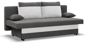 Pohovka NOLA rozkladacia, sivá / biela