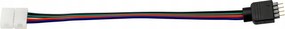 Konektor pre LED pásky - RGB - 10mm - 4pin - pások / kontroler