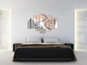 Obraz - Woman body line art N⁰2 (150x105 cm)