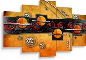 Obraz abstrakcie - Planéty (150x105 cm)