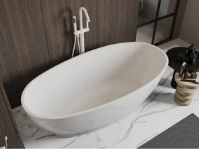 Mexen Bilbao, voľne stojaca vaňa 180 x 90 cm, biela, biely prepad, 51311809000-20