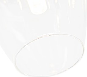 Klasické stropné svietidlo zlaté so sklom 9-svetlo - Elien