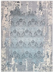 Kusový koberec Core W3824 Ornament Vintage cream/grey and blue, 120x170, modrá, chodba / predsieň, Dywany Łuszczów