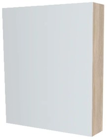 Mereo, Mereo Kúpeľňová zrkadlová skrinka 60 cm, galerka, 1x dvierka ľavá, Multidecor, Blonde Liberty Elm, MER-CN798G61BLE1