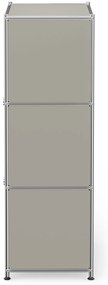 Komoda Kovová komoda »CN3« s výklopnými priečinkami, svetlosivá