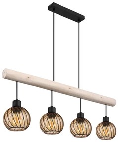 Globo 15534-4H - Luster na lanku PAULO 4xE27/15W/230V