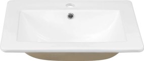Novoterm Zápustné keramické umývadlo NV-KR-530, biele