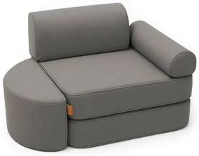 MeowBaby® Outzy detské kreslo/pohovka, drift-clay-taupe