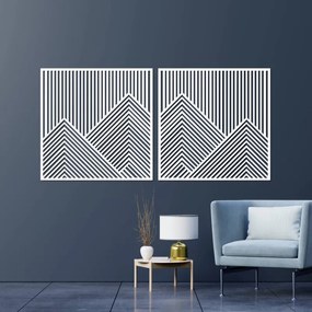 Dvojdielny obraz hôr | Minimalistická dekorácia | SENTOP PR0481