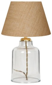 Stolní lampa Glastor krémová
