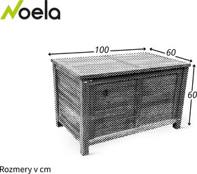 Noela Záhradná drevená truhla I. na podušky 100 cm