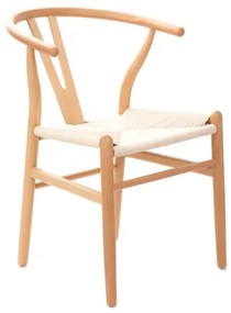 Stolička CADERIA pletená, naturálna 871356