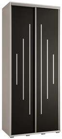 Skriňa 45 Canaris 12 110 biela/čierna/silver