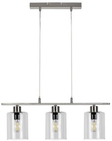 Rabalux MIROSLAW závesné svietidlo max. 3x40W | E27 | IP20 - saténový chróm