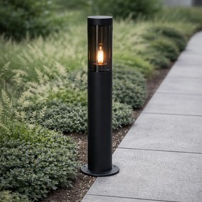 Moderné vonkajšie stĺpové svietidlo čierne 45 cm IP44 - Rox