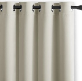 Záves AmeliaHome Blackout s priechodkami 140x270 cm krémový