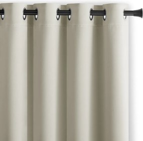 Záves AmeliaHome Blackout s priechodkami 140x270 cm krémový