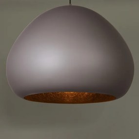 Luster na lanku LAVA 1xE27/15W/230V taupe/čierna