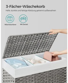 Ručne tkaný kôš na bielizeň LCB365G01