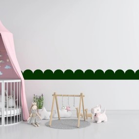 PIPPER. Textilná samolepiaca tapeta - Mini Oblúk - Fľaškovozelená farba Farba: Tmavá