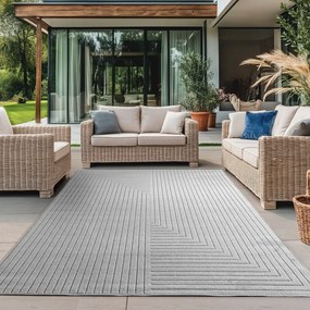 Sivý vnútorný a vonkajší koberec 200x290 cm Nova 1202 – Ayyildiz Carpets
