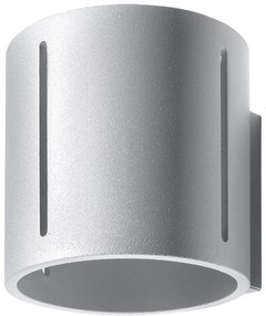 Nástenné svietidlo Inez, 1x sivé kovové tienidlo