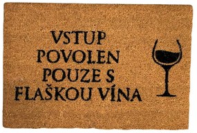 Home Elements Rohožka Vstup povolený iba s flaškou vína