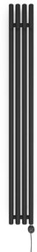 Oltens Stang (e) elektrický radiátor 180x20.5 cm čierna 55112300