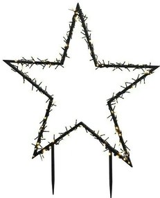 LED svetelná dekorácia hviezda, napájanie: sieťové, teplá biela, výška: 102 cm