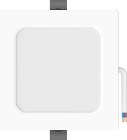 Mexen LDRR, LED stropné svietidlo na zapustenie 12 x 12 cm, 6W, studená - 6500K, 600 lm, biela - L211-012-0665-20