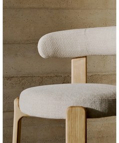 Béžová/v prírodnej farbe jedálenská stolička z jaseňového dreva Granite – Kave Home