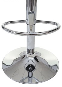 2x Barová stoličkaHWC-G26, polyratan / chróm - hnedá